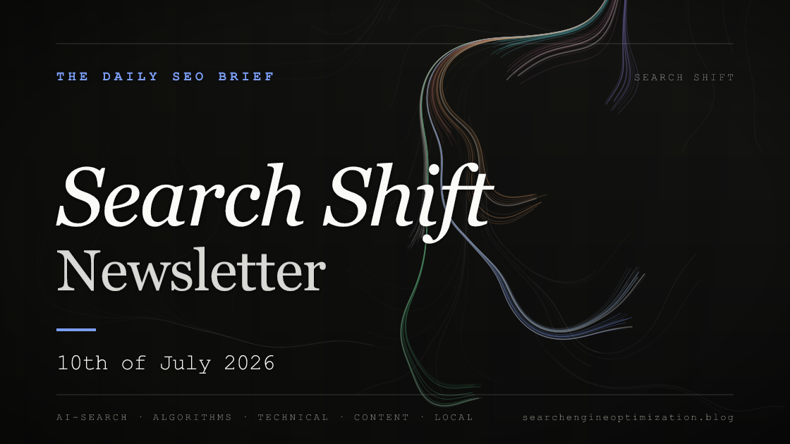 Search Shift newsletter cover for the issue dated 10 Jul 2026