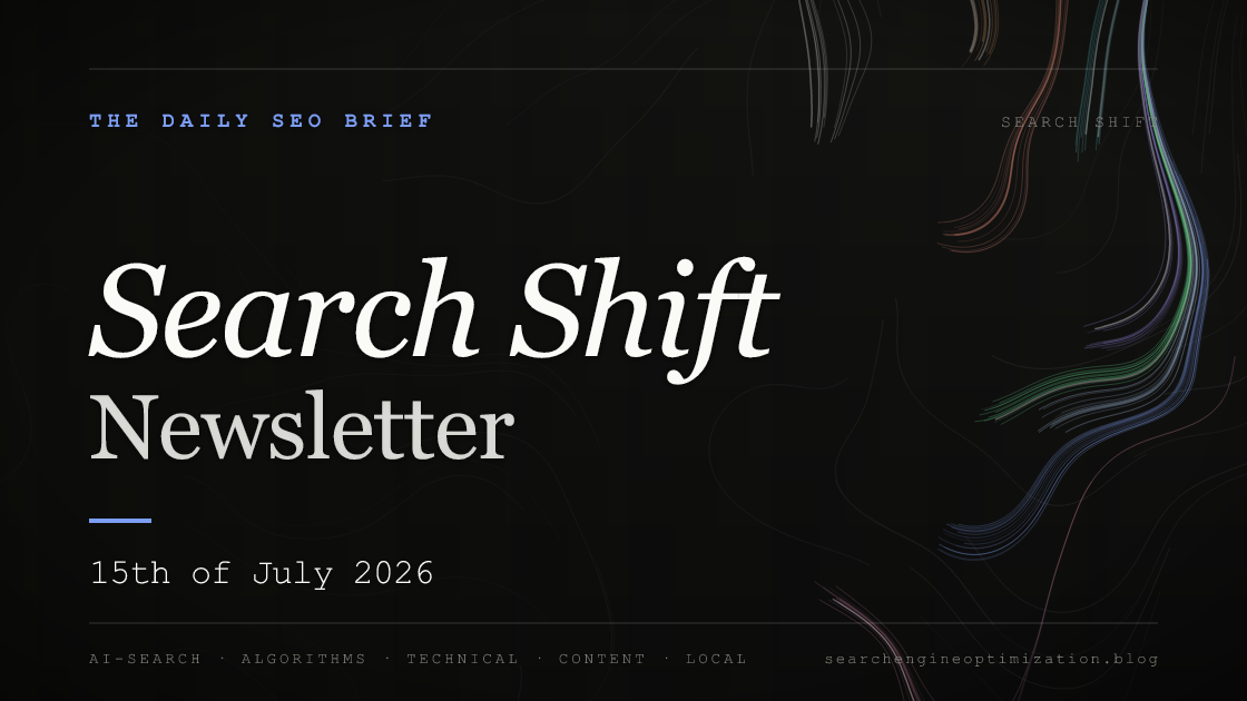 Search Shift newsletter cover for the issue dated 15 Jul 2026