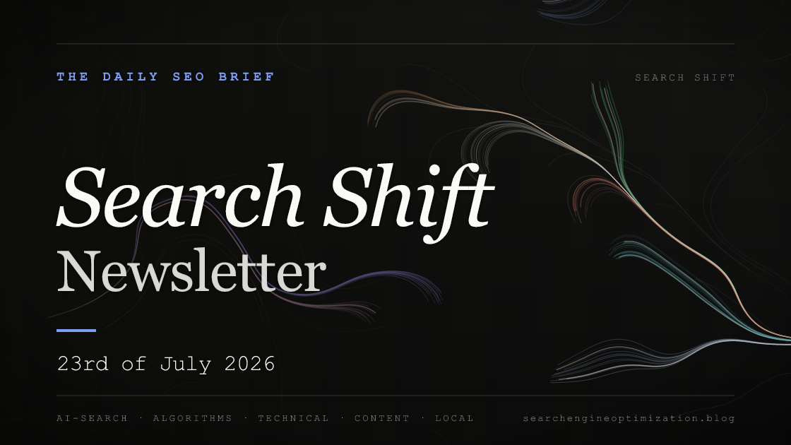 Search Shift newsletter cover for the issue dated 23 Jul 2026