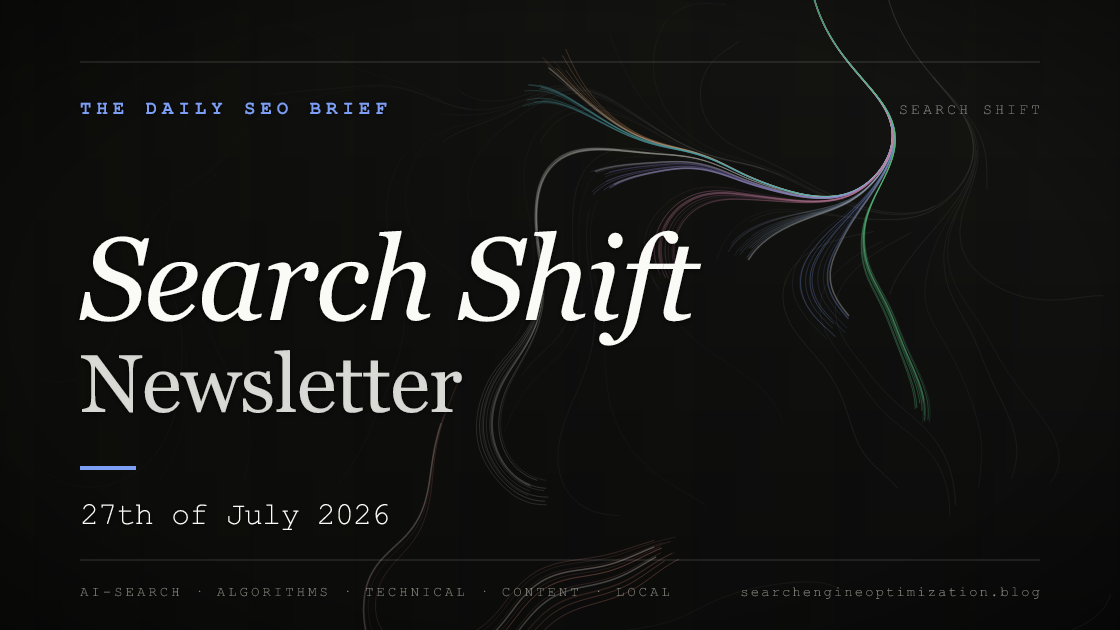Search Shift newsletter cover for the issue dated 27 Jul 2026