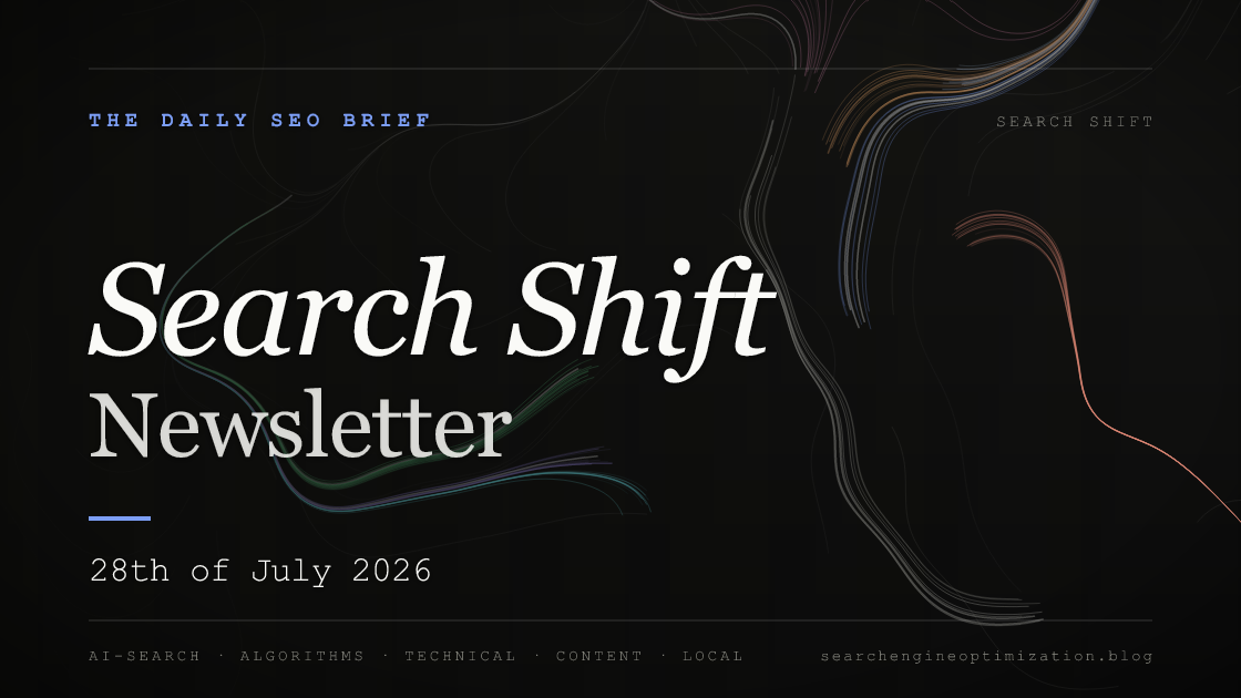 Search Shift newsletter cover for the issue dated 28 Jul 2026