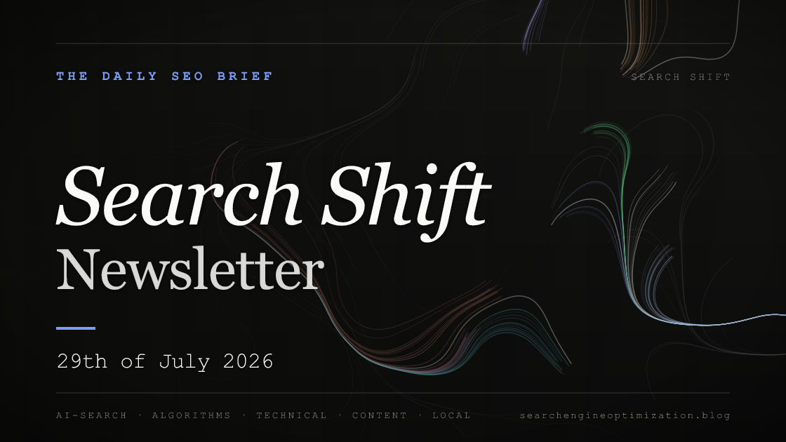 Search Shift newsletter cover for the issue dated 29 Jul 2026