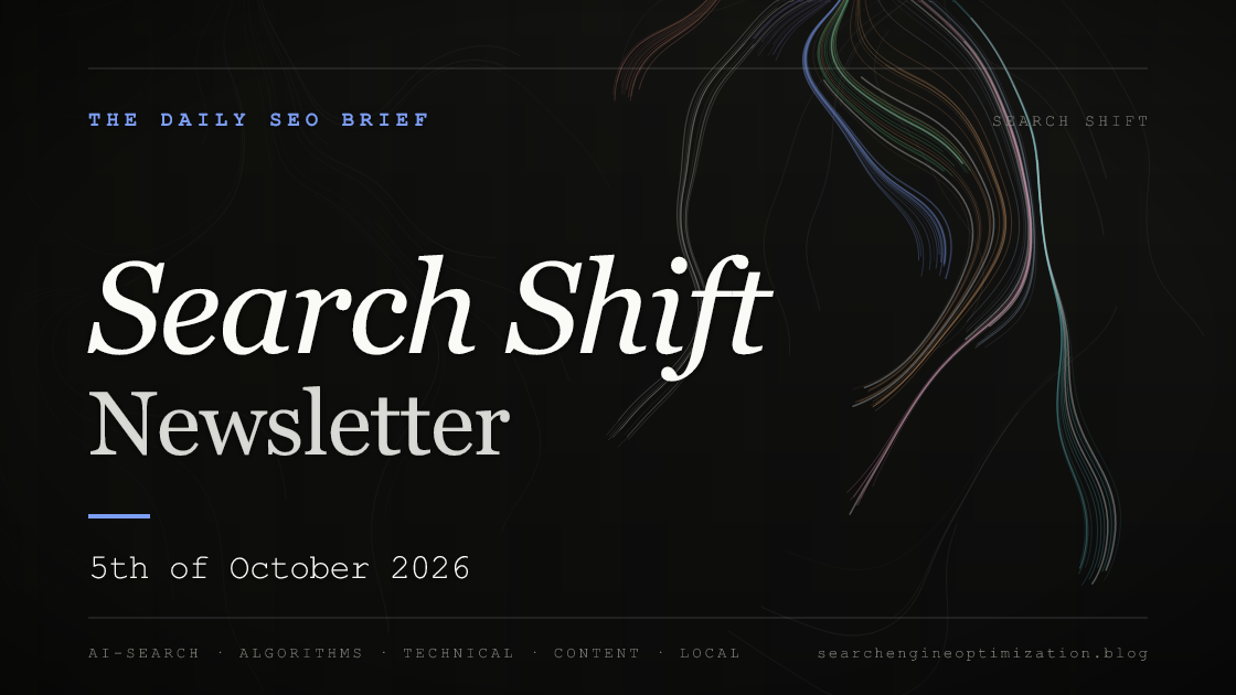 Search Shift newsletter cover for the issue dated 5 Oct 2026